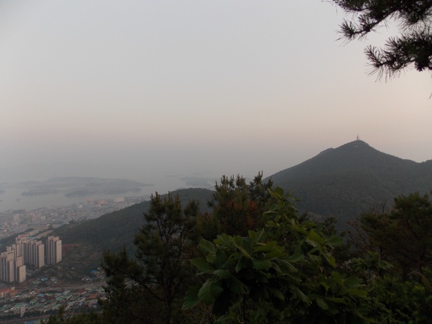 On the way up, you can see Gubongsan Mtn across the way.