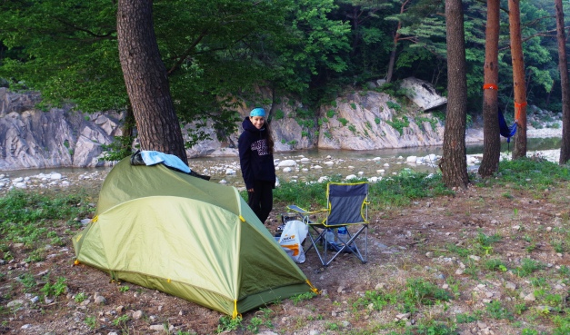 Camping near Osaek