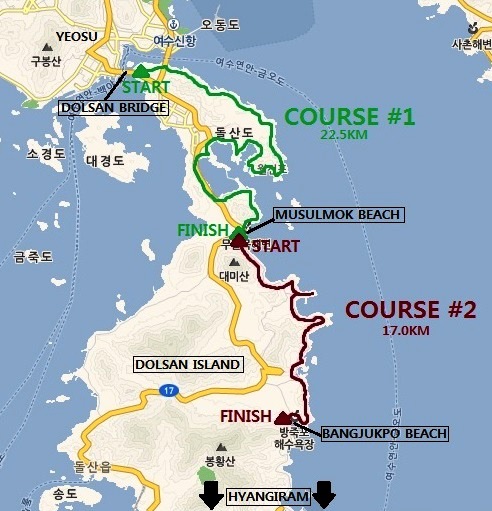 Dolsan Coastal Trek Map