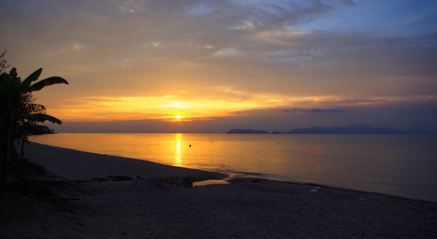 Sunrise over Lake Biwa, 40 minutes from Kyoto