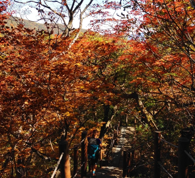 Hiking Jirisan Ridge in Jirisan National Park