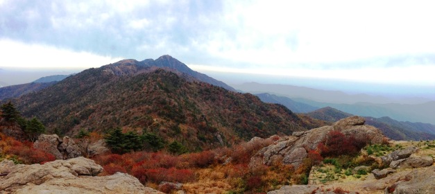 Chotdaebong Peak in Jirisan National Park