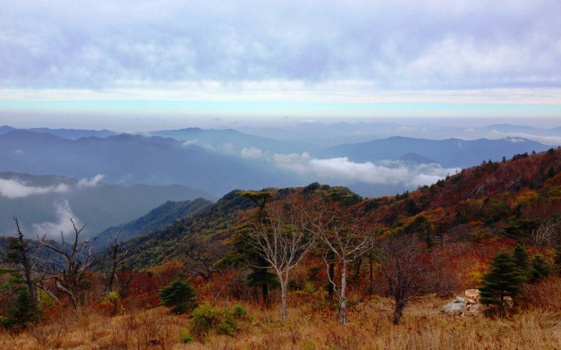 Jirisan Ridge in Jirisan National Park